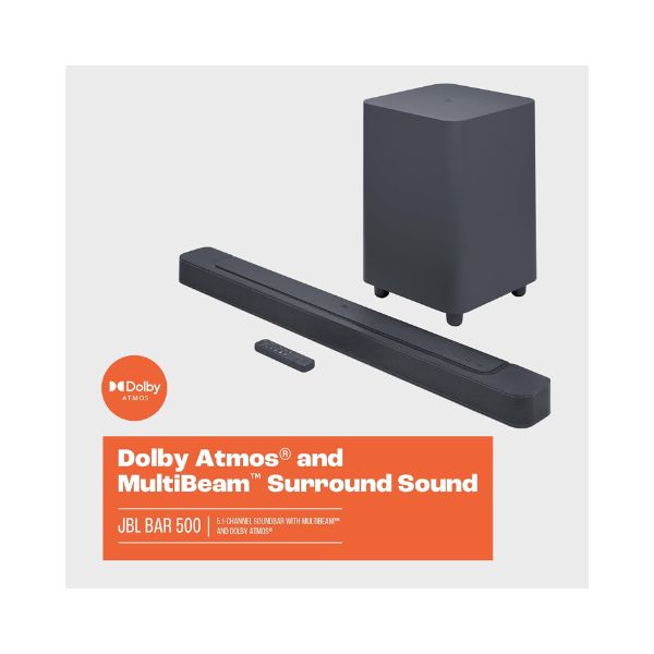 JBL Bar 500: 5.1-Channel soundbar with MultiBeam™ and Dolby Atmos®