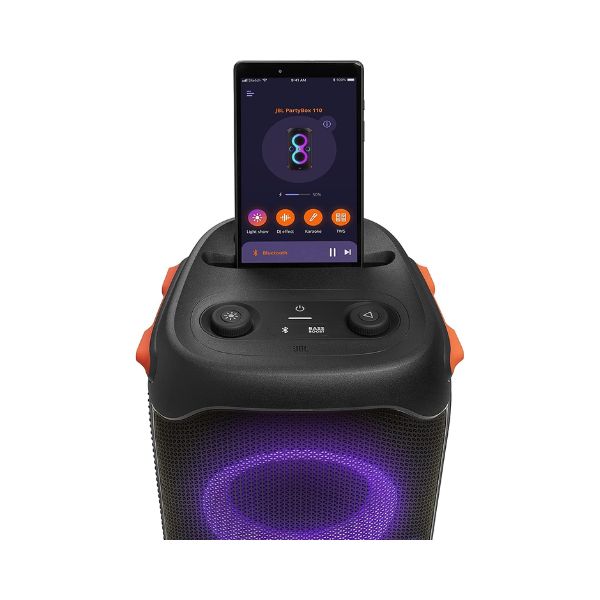 JBL PartyBox 110 - Portable Party Speaker with Built-in Lights, Powerful Sound and deep bass