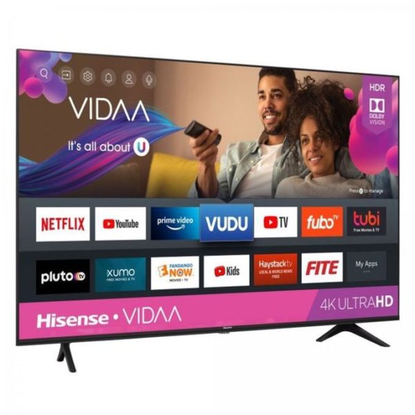 Hisense 43A61G 43-Inch 4K UHD Smart VIDAA Frameless LED TV – Bluetooth, Netflix, YouTube