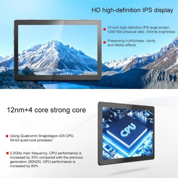 Lenovo Tab M10 10.1″ 4GB RAM + 64GB ROM 4G LTE Android Tablet (Slate Black) - Image 5
