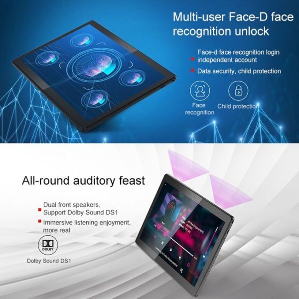 Lenovo Tab M10 10.1″ 4GB RAM + 64GB ROM 4G LTE Android Tablet (Slate Black) - Image 3