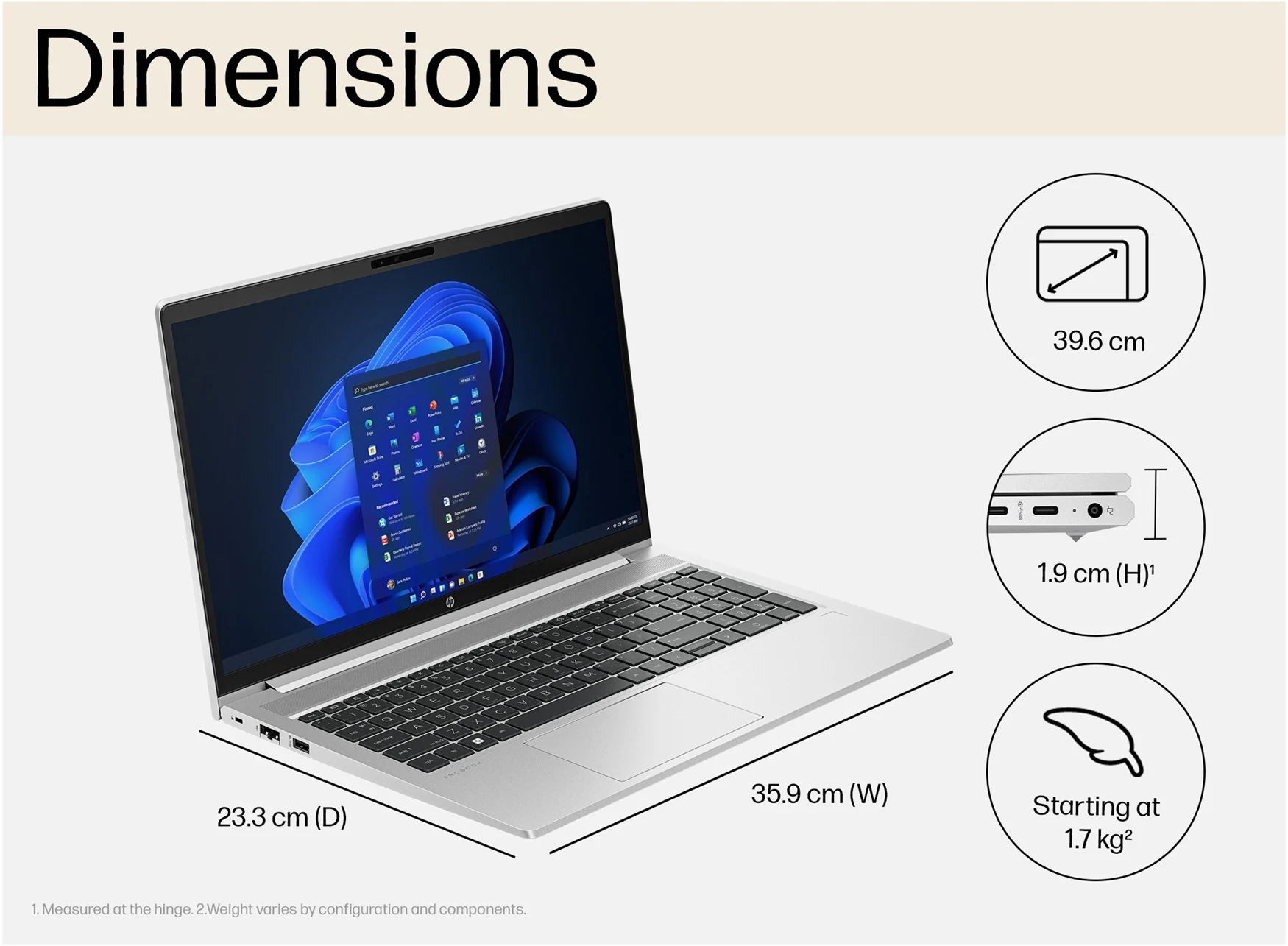 HP ProBook 450 G10 15.6″ Business Laptop – Intel Core i5-1334U, 16GB RAM, 256GB SSD, Windows 10 Pro - Image 3