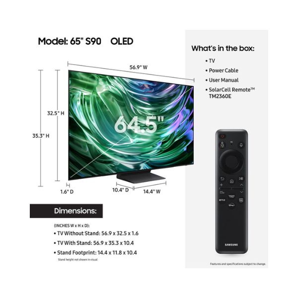SAMSUNG 65-Inch OLED 4K S90C Series