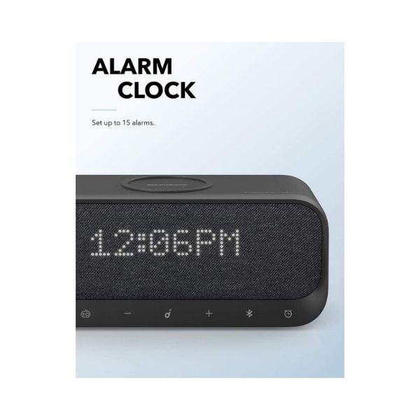 Anker Soundcore Wakey Bluetooth Speaker with Alarm Clock, Wireless Charging & FM Radio - Image 5