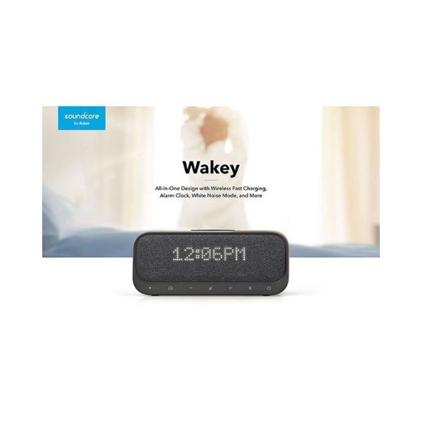 Anker Soundcore Wakey Bluetooth Speaker with Alarm Clock, Wireless Charging & FM Radio - Image 2