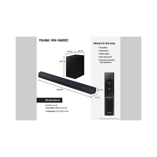 SAMSUNG HW-Q600C 3.1.2ch Soundbar price in Kenya