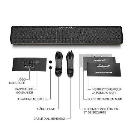 Marshall Heston 60 Soundbar Black - Image 6
